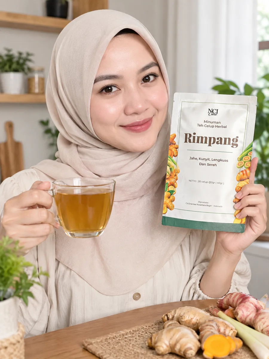 Menikmati Teh Rimpang NCI Care